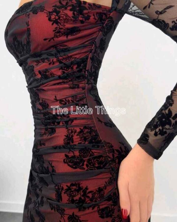 Lace Bodycon Dress - Image 5